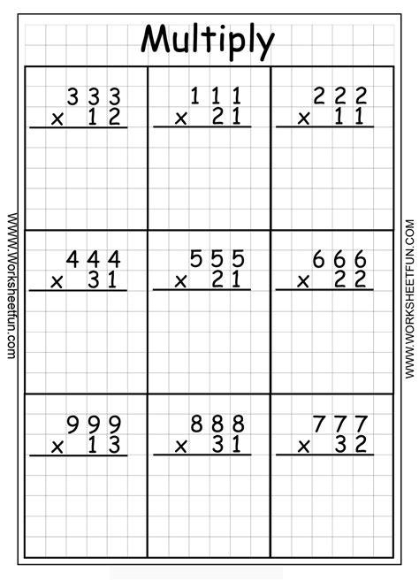 2 digit by 3 digit multiplication.